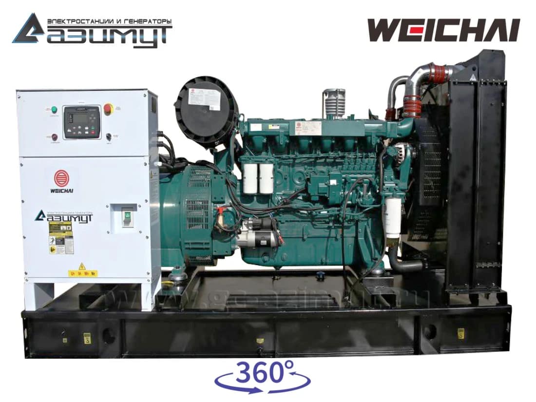 Дизельный генератор АД-160С-Т400 Weichai WP10D200E200