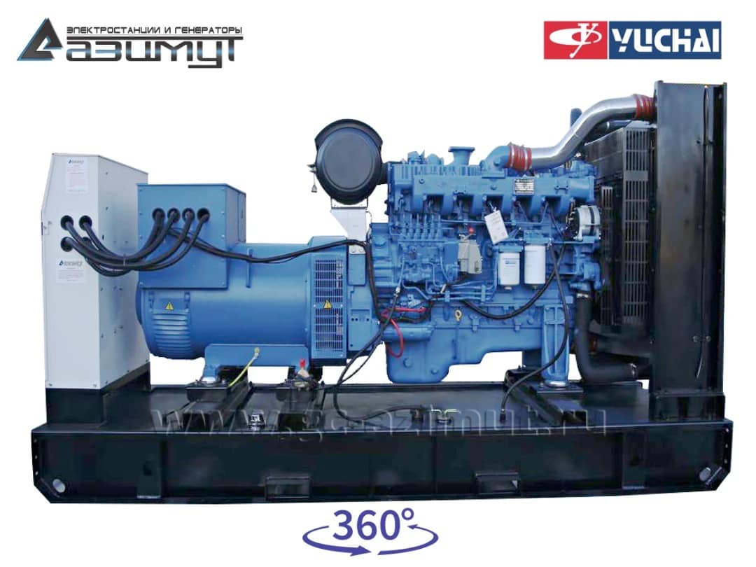 Дизельный генератор АД-250С-Т400 Yuchai YC6MK420L-D20