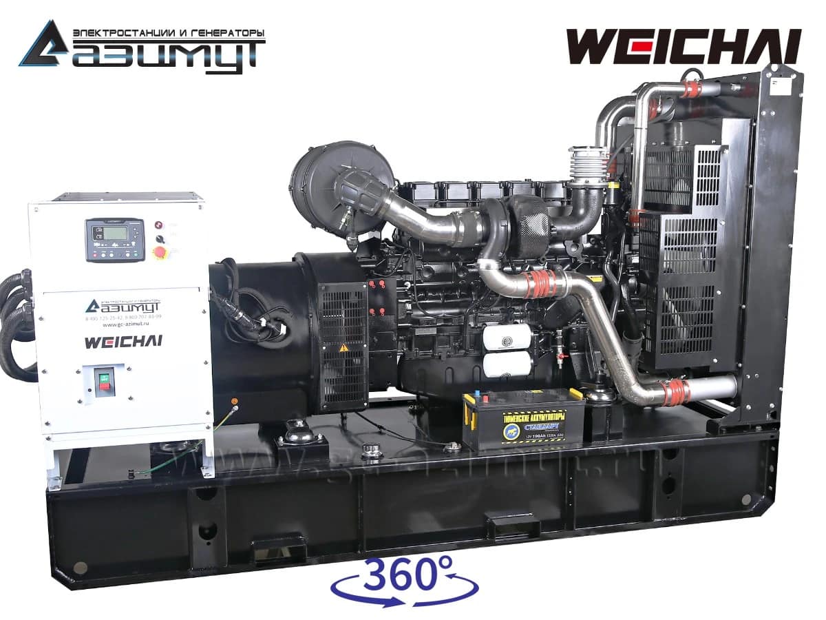 Дизельный генератор АД-400С-Т400 Weichai WP13D490E310
