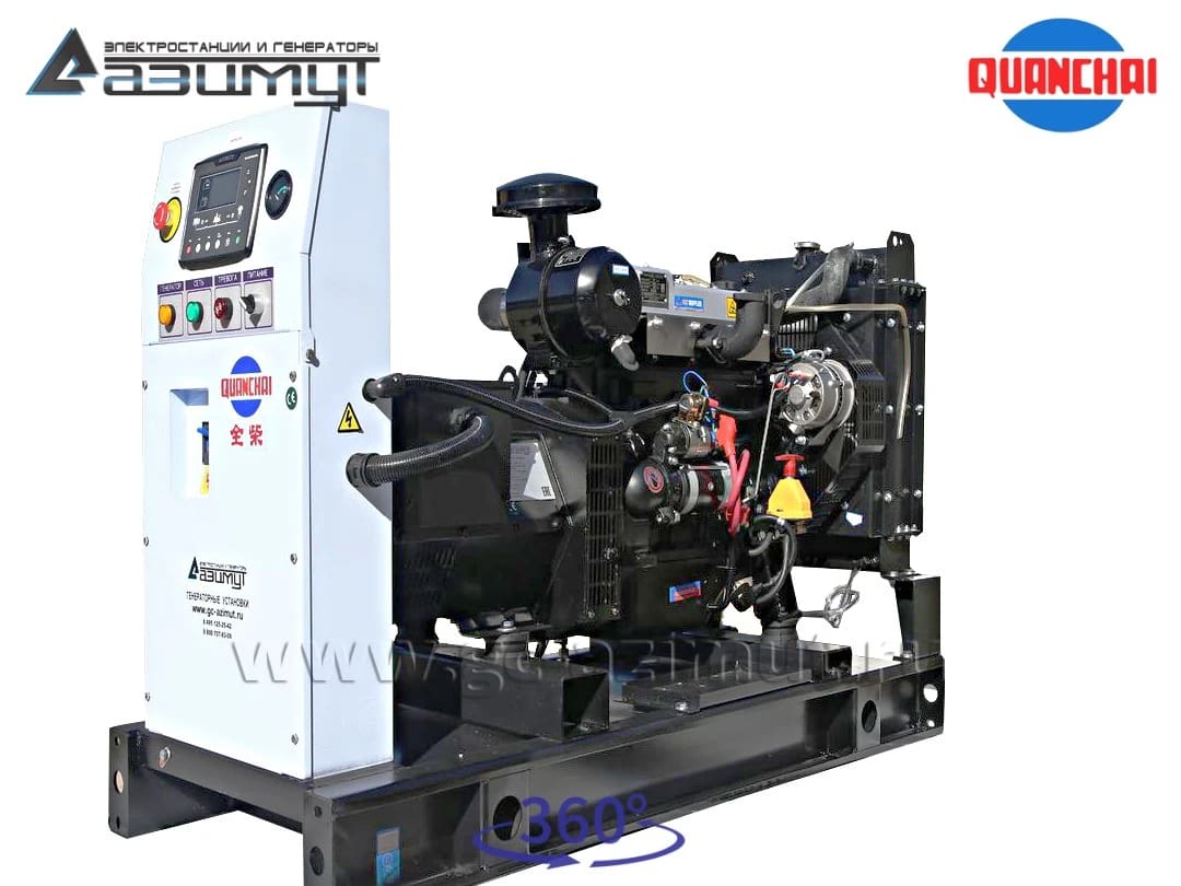 Дизельный генератор АД-12С-Т400, двигатель Quanchai N485D