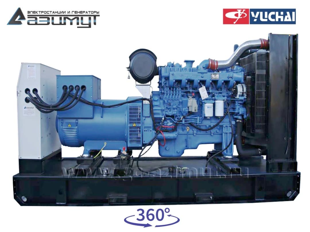 Дизельный генератор АД-250С-Т400, двигатель Yuchai YC6MK420L-D20