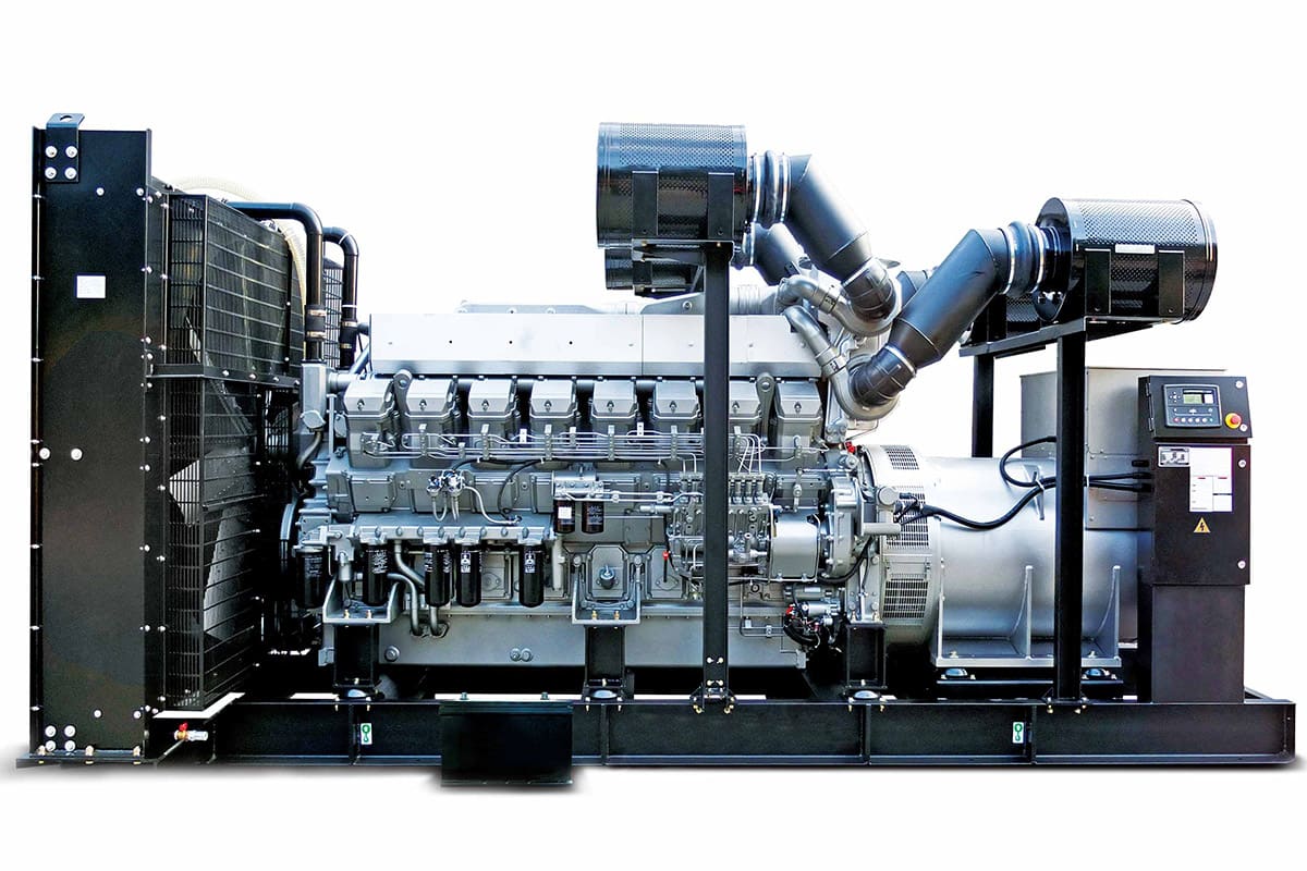 Дизельный генератор TMs 1500 TS, двигатель Mitsubishi S12R-PTA2-C