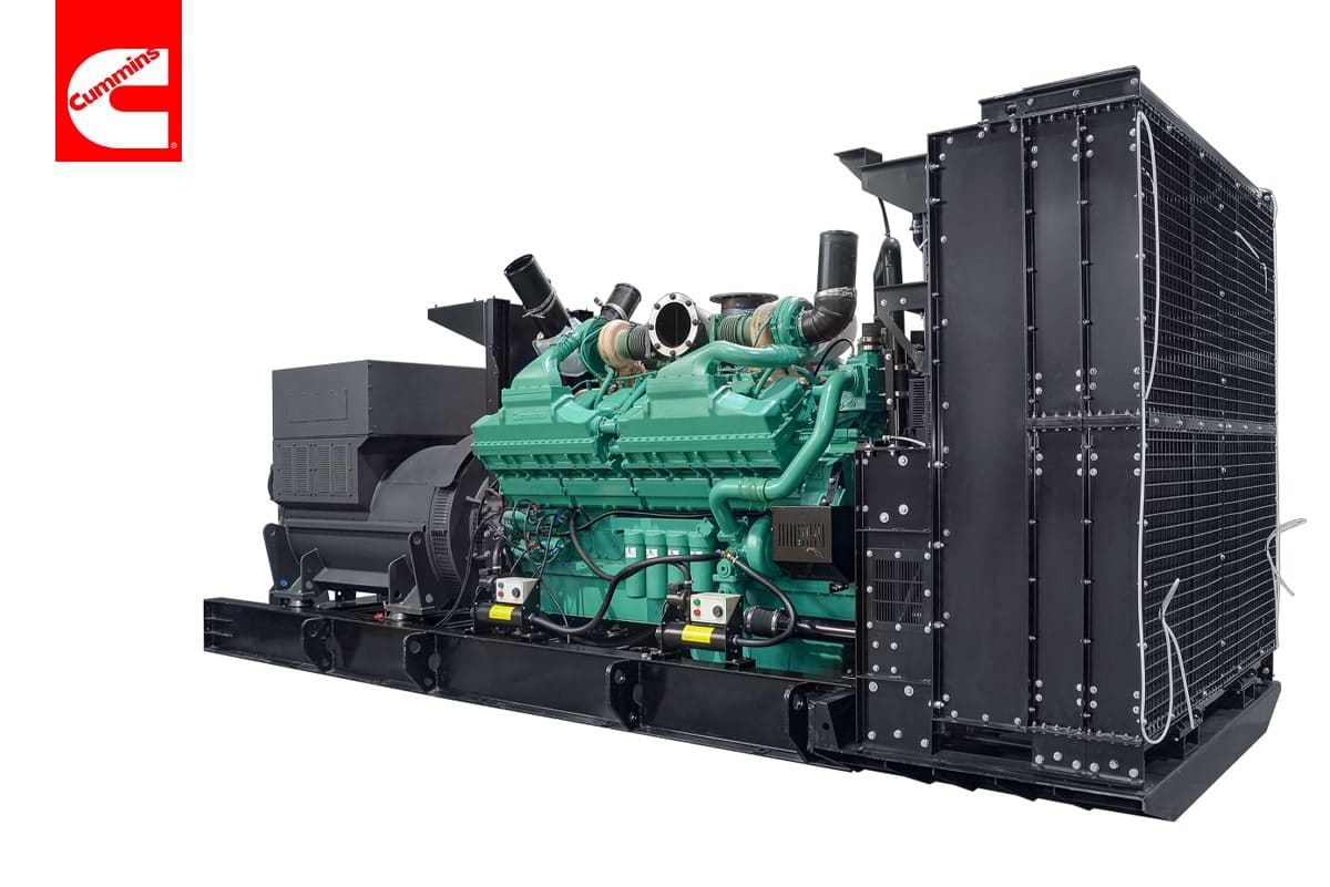 Дизельный генератор 1500 кВт Cummins TCu 2100TS, двигатель Cummins KTA50-G16A