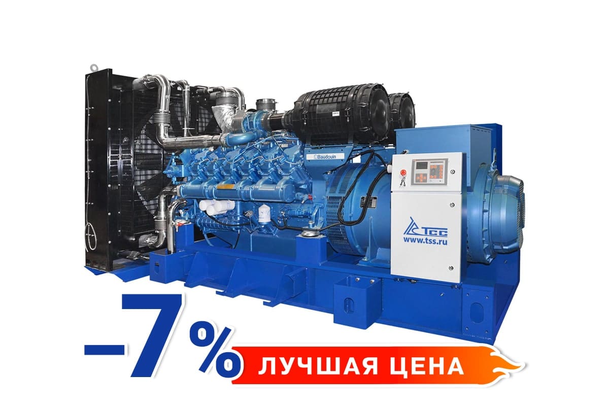 Дизельный генератор Baudouin 640 кВт кожух TBd 880EV, двигатель Baudouin /Industrial Engines 12M26G900/5
