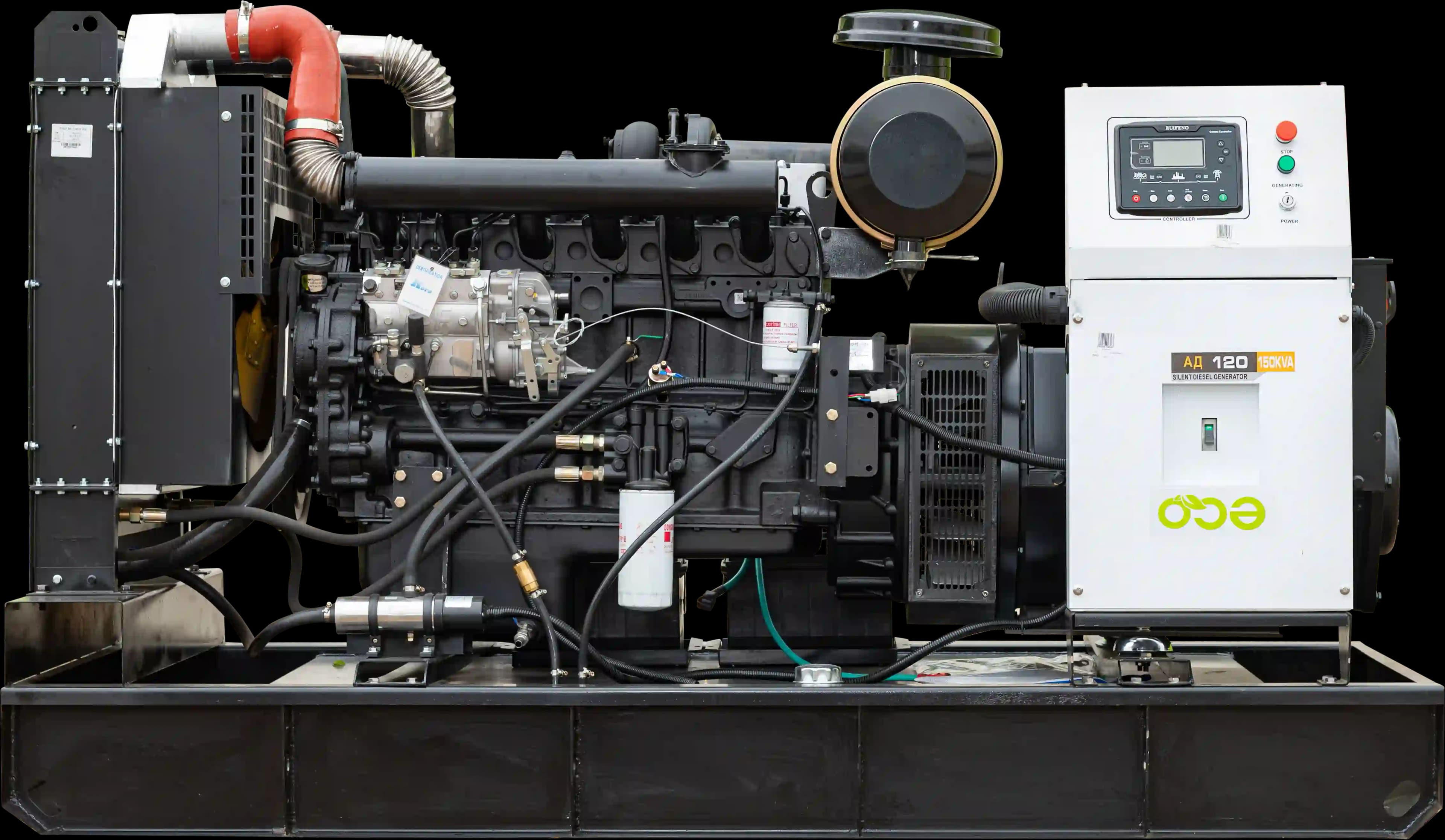 Дизельный генератор EcoPower АД120-T400eco, двигатель Ricardo R6105IZLD