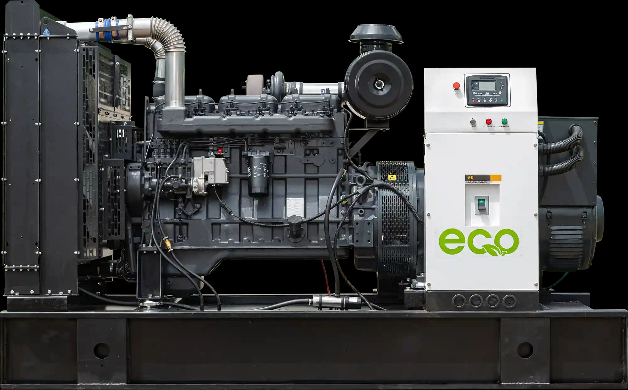 Дизельный генератор EcoPower АД200-T400eco, двигатель Ecopower 6126ZLD