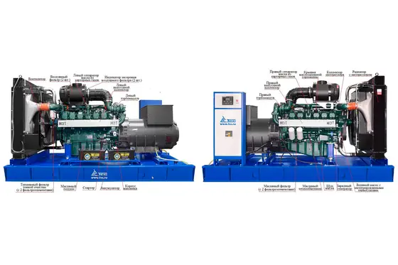 Дизельный генератор Дизельная электростанция 544 кВт TDo 750MC Hyundai Doosan DP222LC